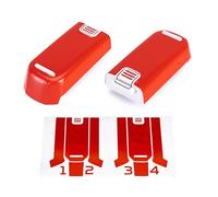 WRAPGRADE Stickers Compatible with DJI NEO Two Batteries (Super Red)