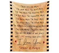 WRAPIX Romantic Gifts for Him Men - to My Awesome Man Soft Fleece Throw Blanket 60x80 in - Anniversary Birthday Gifts for Men Couple Husband Boyfriend