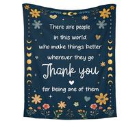 WRAPIX Thank You Gifts for Women - Soft Fleece Throw Blanket 60x80 in - Mothers Day Birthday Appreciation Inspirational Gifts for Women Teachers Coworkers Nurses Friends