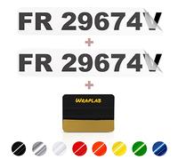 Wraplab Pair of Boat Registration Number Decals | Custom Hull ID Stickers | For Boat, Jet Ski, Sailboat, Catamaran, Rigid | Custom Made for You! (Port + Starboard)