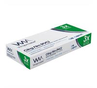Wrapmaster 1000 Cling Film (PVC) Refill Rolls 30cm x 100m | 3x100mtr | Free D...