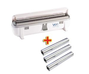 Wrapmaster 4500 Dispenser and 3x90m Foil Lockable Removable Feet Easy to Use