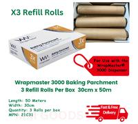 Wrapmaster GM214 Baking Parchment, Fits WM3000 (Pack of 3)