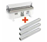 Wrapmaster Dispenser and Aluminium Cling Foil - 305 mm / 3 x 900 ft
