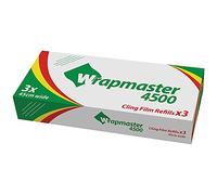 Wrapmaster Number 4500 Cling Film Rolls, Pack of 3