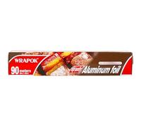 WRAPOK 1 x Kitchen Aluminum Foil Catering Food Service Tin Foil Roll for BBQ, Cooking, Grilling, Roasting - 30 cm x 90 m