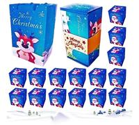 Wrapped Christmas Boxes | Christmas Birthday Bouncing Box for Money | Party Supplies for Home Celebration Wedding Jewelry Cookie Bakers Birthday Valentine's Day Family