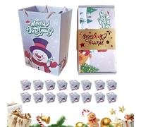 Wrapped Christmas Boxes | Christmas Bounce Chocolate Money Box | Folding Bag for Holiday Home Family Kids Celebration Chocolate Jewelry Wedding Cookie Candy Wine Bakers
