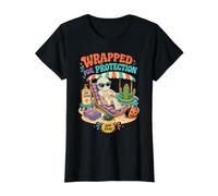 Wrapped for Protection Summerween Mummy SPF 5000 Value Graphic T-Shirt, Women, Black, L
