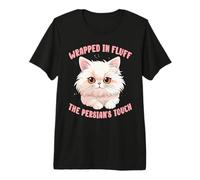 Wrapped in Fluff, The Persian's Touch Cat Lover Owner Premium T-Shirt
