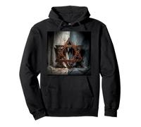 Wrapped Star of David Jewish Symbol Graphic Pullover Hoodie
