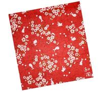 Wrapping Cloth Untwisted Yarn Material Japanese Style Cherry Blossom Pattern, Lightweight Design Convenient to Carry and Easy to Wash for Bento Box Packaging for Box