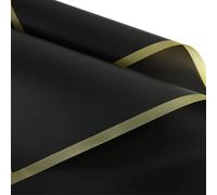 Wrapping Flower Paper, Flower Wrapping Paper 50 Pcs Multicolor 56x56cm(Black)