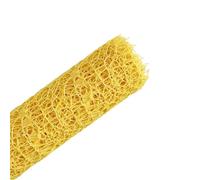 Wrapping Paper 1 Roll, Flower Decoration Jacquard Net Round Heart Net Flower Bouquet Packaging Diy Material Bag(14-yellow)