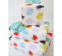 Wrapping Paper 12371A"Male Spot" Gift Wrap Pack with 2 Sheets & 2 Tags, Plastic Free & FULLY RECYCLABLE, multicoloured