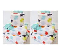 Wrapping Paper 12371A"Male Spot" Gift Wrap Pack with 2 Sheets & 2 Tags, Plastic Free & FULLY RECYCLABLE, multicoloured (Pack of 2)
