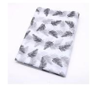 Wrapping Paper 15 Sheets/lot 50 * 70 Cm Gift Wrapping Paper DIY Handmade Craft Star Love Dot Pattern Tissue Floral Packaging Material(Leaves-Black)