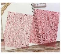 Wrapping Paper 25Pcs Color Glitter Sequin Lace Gauze Art Paper Scrapbooking Decorate DIY Junk Journal Planner Collage Background Material(Red)