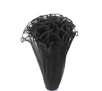 Wrapping Paper 28cm 5Yards Flower Wrapping Mesh Paper Pearl Wave Yarn Bouquet Packaging Wedding Party Decor Gift(Black(Black))