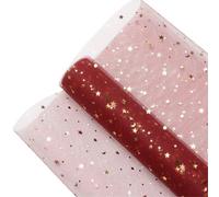 Wrapping Paper 50cm×5Yards Sequins Bouquet Wrapping Paper Wedding Party Decor Craft DIY Flowers Scrapbook Packaging Origami Paper For Gift Wrapping(Wine Red)