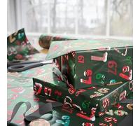 Wrapping Paper Christmas Rolls,Fun 67 Edition Event Wrap Supplies | Festive Treat Box Wrapping Paper | for Friends Office Colleagues Social Club Community Groups Birthday Family Reunion