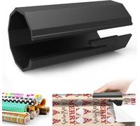 Wrapping Paper Cutter, Christmas Wrap Paper Roll Cutter Tool, Replaceable Little Elf Gift Wrap Sliding Cutter Tube, Rolled Cutting Device for Halloween, Birthday, Holiday, Kitchen Decoration