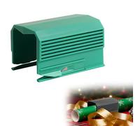 Wrapping Paper Cutter, Gift Wrap Roll Replaceable Blade Cutter Tool, Little Sliding Cutter Tube Wrap Cutter, Rolled Cutting Device for Halloween, Birthday, Holiday, Crafting Wrapping Paper (Green)