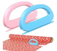 Wrapping Paper Cutter, Safe, 2 Piece Non-Slip Precision | Safe Easy Wrapping Cutter - For Parties, Christmas, Festivals, Decorations, Crafts, Birthday Celebrations Preparation