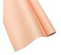 Wrapping Paper Fog Matte Solid Color Paper Florist Bouquet Flower Art Wrapping Paper Roll Thick 15 Yards For Arts(Light orange)