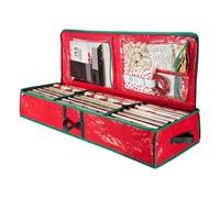 Wrapping Paper Holder, Seasonal Gift Container, Holiday Ribbon Container | Festive Packaging Accessories Protective Storage Suite for Living Room, Bedroom, Cupboard Rolls