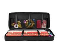 Wrapping Paper Organiser - Wrapping Paper Roll Bags | Zippered Wrapping Paper Made of 600D Oxford Fabric | Foldable Paper Storage Bag, Christmas Packaging Supplies