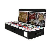 Wrapping Paper Organizer - Under The Bed Storage Box With Multiple Compartments, Gift Paper Container Ribbons Bows Accessories Stationery, Storage Bin With Capacity | Solution Indoor Gar