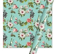 Wrapping Paper Roll,10pcs Flower Print Papers Gift Wrapping Papers Gift Wrapping Packaging Papers New Year Birthday Wedding Gift Boxes Papers Roll(Green)