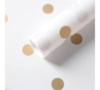 Wrapping Paper Roll,20pcs Waterproof Flower Wrapping Papers Round Dots Print Gifts Wrapping Papers Packing Kraft Papers 58x58cm Roll(N6)