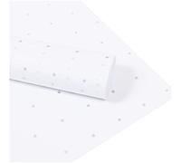 Wrapping Paper Roll,28sheets/pack 50x70cm Star Moon Gold Print Tissue Papers Flower Wrapping Papers Gift Wrapping Papers Handmade Craft Papers Roll(White Silver Star)