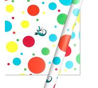 Wrapping Paper Roll,Colored Polar Bear Forest Bird Dog Gift Paper Flower Paper Roll(I)