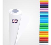 Wrapping Paper roll, Large Display Poster Paper Roll, Backing Paper 10m x 76cm - 80gsm Art, School Craft, Packing, Table Runner, Notice Boards, Drawing, Painting, Backdrop, Kraft Paper. (Pure White)
