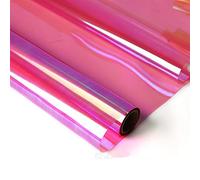 Wrapping Paper Roll,Rainbow Cello Flower Floral Candy Cake Cookie Packaging Craft Gift Packing Colorful Cellophane Roll Roll(Rose Red)