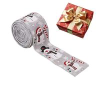 Wrapping Ribbon,Snowman Christmas Wrapping Ribbon | 5.46 Yard Burlap Garland Decorative String for Homecoming Hair Tree Balloon Party Flower