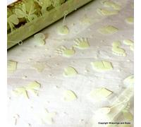 Wrappings and Bows Baby Prints Ivory Cellophane Gift Hamper Wrap 2 metres (folded)