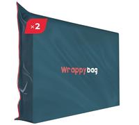 WRAPPYBAG - Opaque Plastic Mattress Storage Bag - Heavy duty mattress protector - Waterproof and Tear-Resistant Storage Bag - for Moving, Storage & Transport