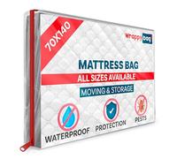 WRAPPYBAG - Protective Plastic Mattress Case - Baby Size - Waterproof, Anti-Tear Storage Bag - For House Moves, Storage and Transport (28" x 55")
