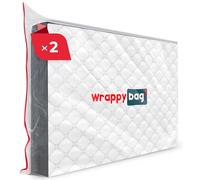 WRAPPYBAG - Protective Plastic Mattress Case - Double Size - Waterproof, Anti-Tear Storage Bag - for House Moves, Storage and Transport (55" x 80") - Pack of 2
