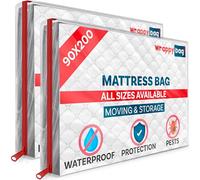 WRAPPYBAG - Protective Plastic Mattress Case - Double Size - Waterproof, Anti-Tear Storage Bag - for House Moves, Storage and Transport - Single - Pack of 2