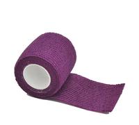 Wraps， 1Roll 2.5/5/10cm*4.8m Gauze Bandage Self-Adhesive Breathable Elastic Bandages for Sports Fixing Finger Wrist Leg(Purple,15cmX4.8m)