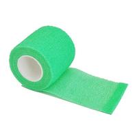 Wraps， 1Roll 2.5/5/10cm*4.8m Gauze Bandage Self-Adhesive Breathable Elastic Bandages for Sports Fixing Finger Wrist Leg(Green 2,2.5cmX4.8m)