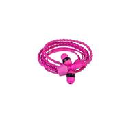 Wraps In Ear-Wristband Earphones Headphones Wearable, 3.5mm Jack-Braided-Pink