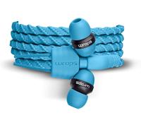 Wraps In Ear-Wristband Earphones Wearable, 3.5mm Jack-Braided-Blue (With Mic)