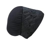 Wrapunzel Headwrap No Slip Volumizer, hair covering under scarves headscarf wrap chemo cap headwear turban hijab Made in USA, Cloud9 Shaper Black M, One Size