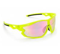 WrApz 7501 Lime Green Photochromic Lens Mirrored Cricket Sunglasses